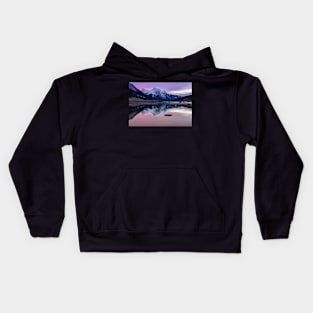 Pink Reflections of Medicine Lake Kids Hoodie